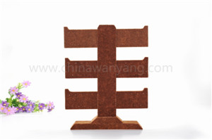 三層冰花絨耳環(huán)展示架工廠