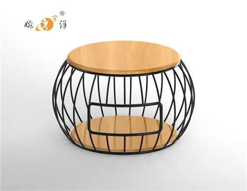 復(fù)古鐵木茶幾