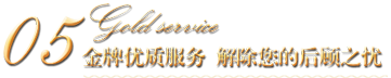 金牌優(yōu)質(zhì)服務(wù)